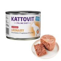 Лікувальний вологий корм Kattovit Veterinary Urinary, для котів із захворюваннями нижніх сечовивідних шляхів, телятина, 185 г