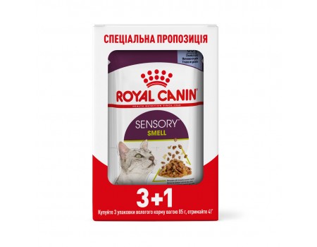 Royal canin 3+1 паучі SENSORY SMELL JELLY