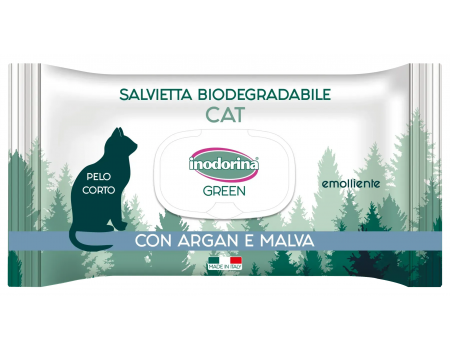 Серветки Inodorina Salv Green Cat Pelo C для короткошерстих котів, 30 шт