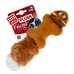 Игрушка для собак Белка с 2-мя пищалками GiGwi Plush, плюш, искусственный мех, резина, 24 см  - фото 2