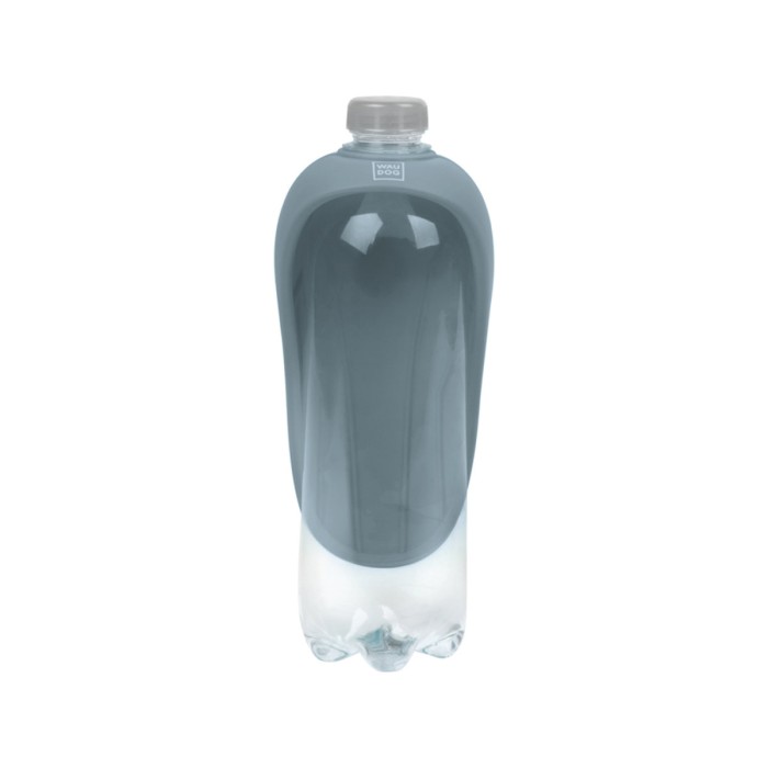 Поїлка-насадка на пляшку WAUDOG Silicone, 165х90 мм, сірий