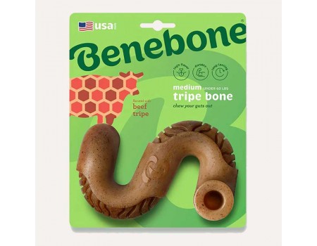 Іграшка міцна для жування Benebone Черево, зі смаком яловичого рубця - MEDIUM, для собак вагою до 27 кг