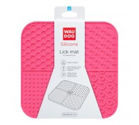 Килимок для злизування WAUDOG Silicone, 190х190х10 мм, рожевий..