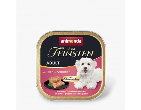 Корм влажный для собак Animonda Vom Feinsten gourme Adult with Turkey+Ham с индейкой и ветчиной, 150 г
