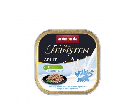 Корм влажный для кошек Animonda Vom Feinsten Adult with turkey in yogurt sauce sauce с индейкой в соусе из йогурта, 100 г