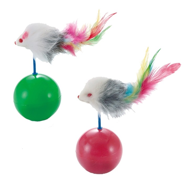  Іграшка для котів CattyMan Up & Down Mouse МИША НЕВАЛЯЙКА, 12х20см