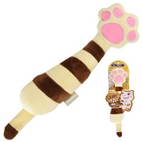 Іграшка для котів CattyMan Kick Toy Brown КЕТТІМЕН КОРИЧНЕВА ЛАПА, шурхотлива, 35 см