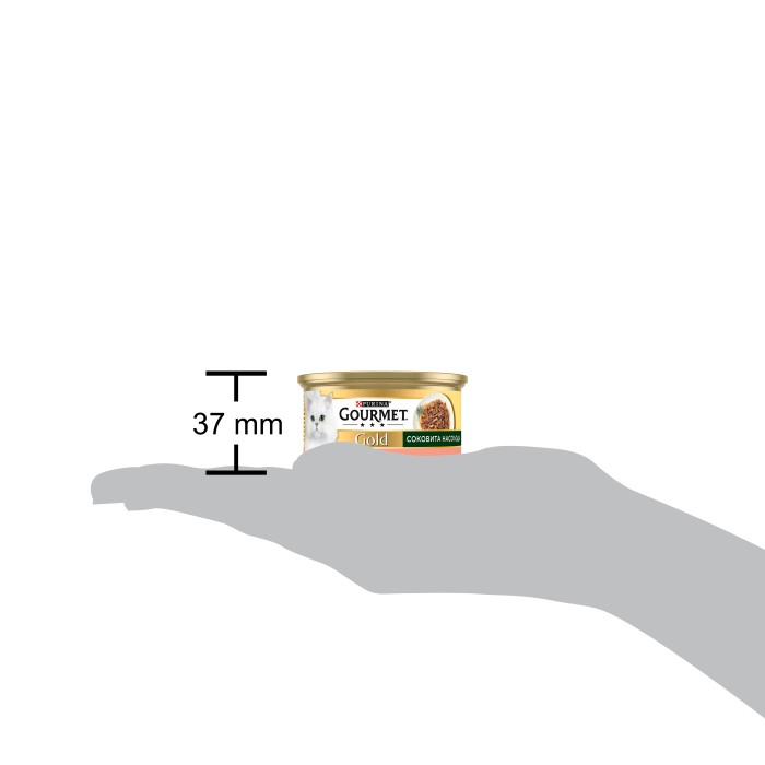 Влажный корм GOURMET Gold "Сочное наслаждение" для взрослых кошек с лососем 85 г
