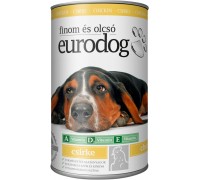 Влажный корм EuroDog Poultry для собак, кусочки в желе, с птицей, 1,24..