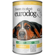 Влажный корм EuroDog Poultry для собак, кусочки в желе, с птицей, 1,24 кг