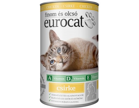 Корм вологий EuroCat Poultry для котів шматочки в желе з птицею 415 г