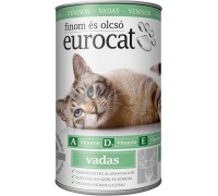 Корм вологий EuroCat Venison для котів шматочки в желе з олениною 415 ..