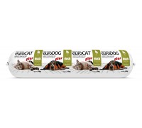Вологий корм EuroDog/EuroCat Salami PLUS Duck, для собак і котів, саля..