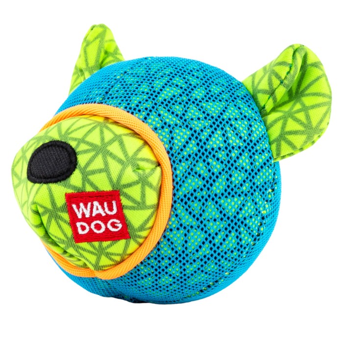 Іграшка для собак WAUDOG Fun, "Ведмідь", 12х11 см, блакитний
