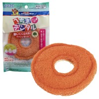 Жувальна іграшка DoggyMan Loofah Doughnut ПОНЧИК ЛЮФА  для чищення зубів собак, смак карамелі, 10х10см