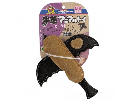 DoggyMan Leather Bird ДОГГІМЕН ПТАШКА ШКІРЯНА жувальна іграшка з пищалкою для собак