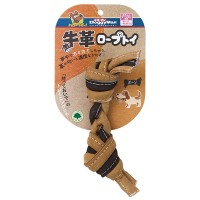 DoggyMan Leather Rope Bone ДОГГІМЕН КІСТКА З ВУЗЛАМИ ШКІРЯНА плетена жувальна іграшка для собак 