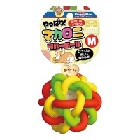 DoggyMan Macaroni Rubber Ball ДОГГІМЕН МАКАРОНИ м’яч іграшка для собак , Мультиколор 