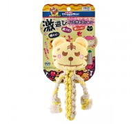 Іграшка для собак DoggyMan Cotton Tiger ТИГР З КАНАТОМ, жувальна, з пи..