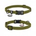 Нашийник для собак водостійкий WAUDOG Magnet c QR , магнітна пряжка, L, Ш 25 мм, Дов 34-49 см, хакі