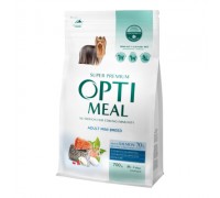 Сухой корм Optimeal, для взрослых собак, мини пород, лосось, 0,7 кг..