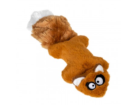 Игрушка для собак Белка с 2-мя пищалками GiGwi Plush, плюш, искусственный мех, резина, 24 см