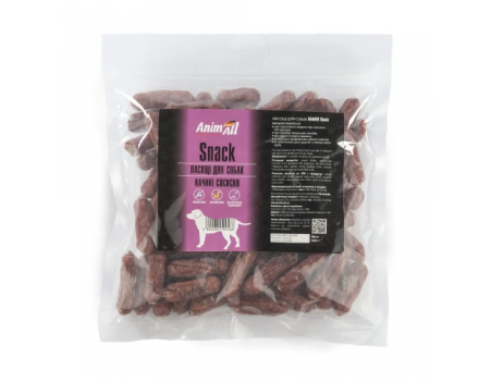 Лакомство AnimAll Snack утиные сосиски для собак 500 г, 99586