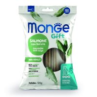Зубні палички Monge Gift Dog Mini лосось з шавлією, 120 г