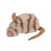 Игрушка для кошек Мышка с кошачьей мятой GiGwi Catnip, искусственный мех, кошачья мята, 10 см