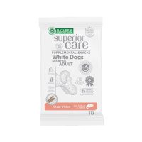 Беззернові ласощі Nature's Protection SC White Dogs Clear Vision, для здорового зору собак з світлим забарвленням, лосось, 110 г