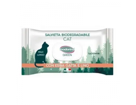 Серветки Inodorina Salv Green Cat Pelo L для довгошерстних котів, 30 шт
