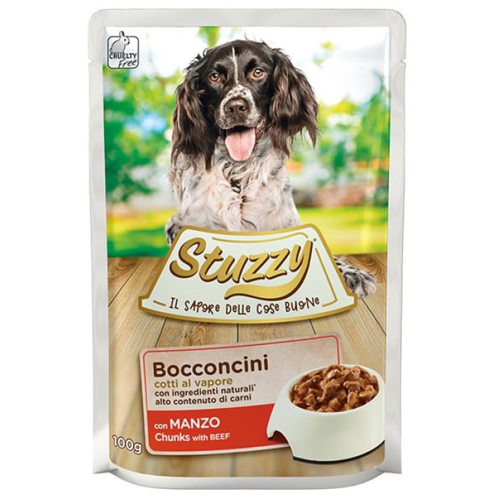 STUZZY Dog Beef ШТУЗИ ГОВЯДИНА в соусе корм для собак, пауч, 100г.
