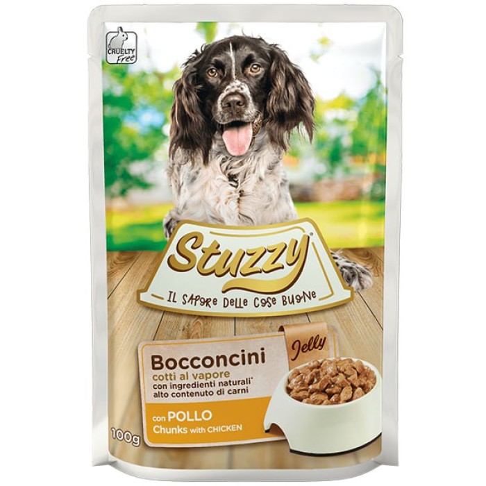 STUZZY Dog Chicken Jelly ШТУЗИ КУРИЦА в желе корм для собак, пауч, 100г.