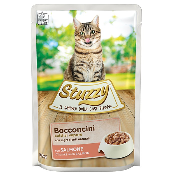 STUZZY Cat Salmon ШТУЗІ ЛОСОСЬ у соусі корм для кішок, пауч, 85г.