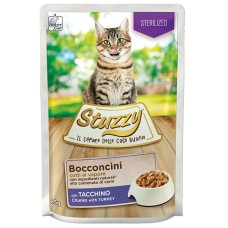 STUZZY Cat Sterilized Turkey ШТУЗИ СТЕРИЛАЙЗИД ИНДЕЙКА в желе корм для кошек, пауч, 85г.
