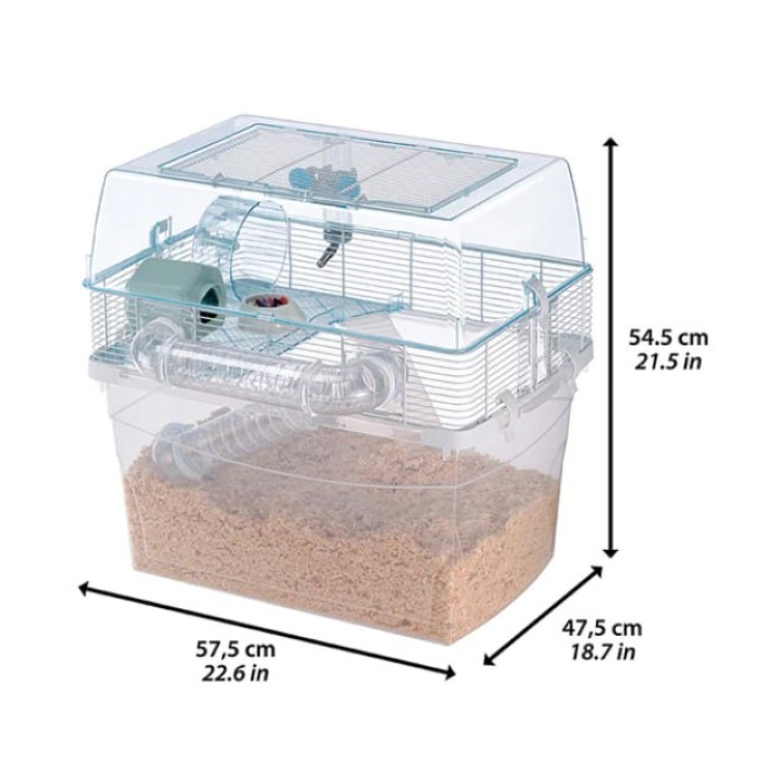 Модульна клітка для хом'яків CAGE DUNA SPACE 57,5 x 47,5 xh 54,5 cm