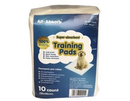 All-Absorb (Олл-Абсорб) Basic пеленки для собак 56х56см, 10шт.