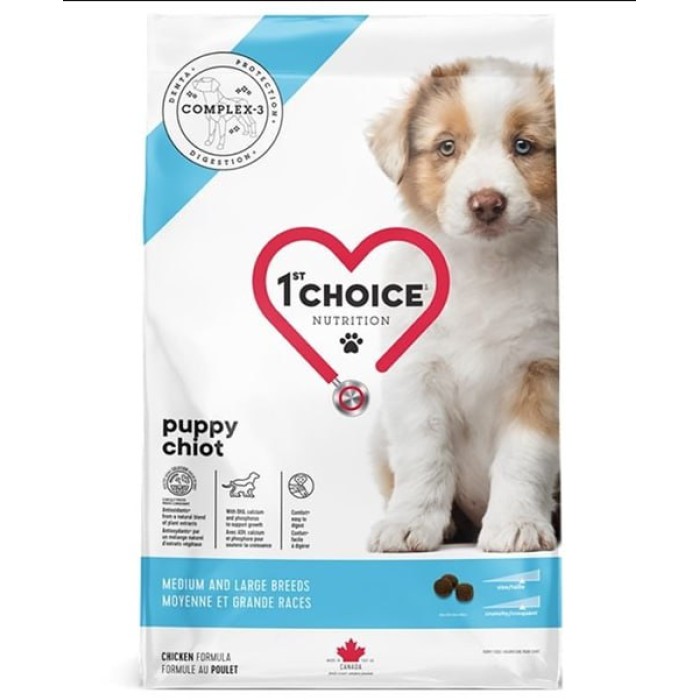1st Choice Puppy Medium and Large ФЕСТ ЧОЙС ЦУЦЕНЯ СЕРЕДНІХ ВЕЛИКИХ сухий суперпреміум корм для цуценят середніх і великих порід, 12 кг.