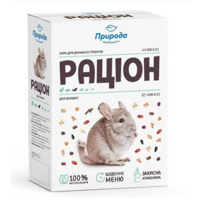 Корм Рацион для шиншилл 1,5кг