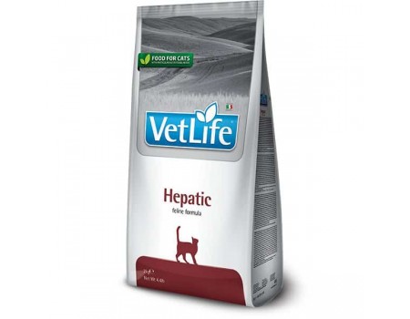 Сухий корм Фарміна Cat Vet Life Hepatic дієт. харчування, при хронічній печінковій недостатності, 2 кг 30399
