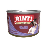 Беззерновий вологий корм Rinti Gold mit Gans РІНТІ ГОЛД, для собак, гусак, 185 г