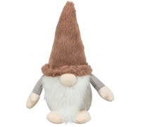 Игрушка Trixie для собак Рождественский гном с пищалкой, плюшевая, 30 ..