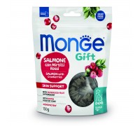 Лакомство Monge Gift Dog Skin support лосось с клюквой 150 г..