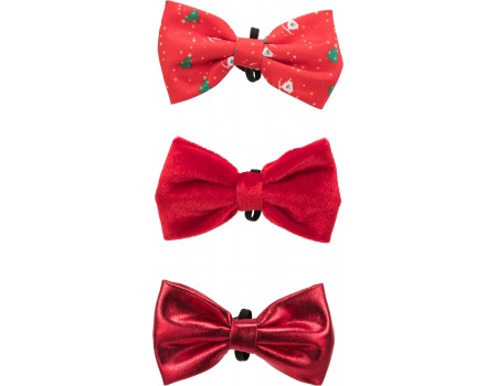 Метелик Trixie для собак, для кріплення на нашийнику, різдвяний, поліестер, 10 см