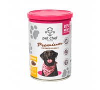 Корм влажный Pet Chef, Кусочки в желе для взрослых собак, с курицей, 4..