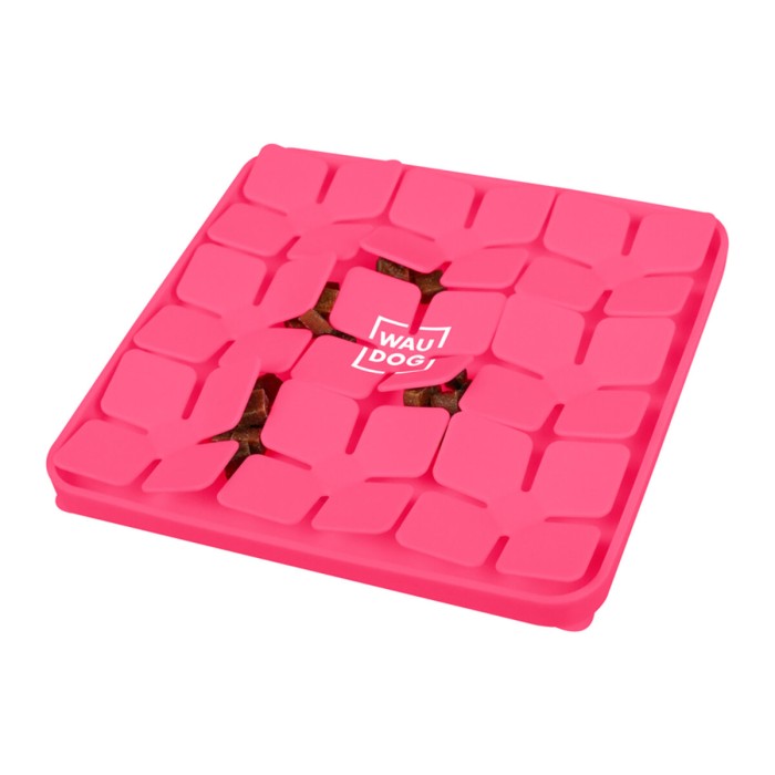 Коврик для поиска корма WAUDOG Silicone, 205х205х17 мм, розовый