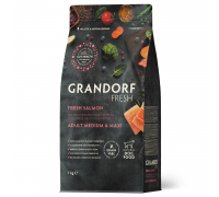 Сухий корм Grandorf FRESH SALMON&SWEET POTATO, для собак середніх та в..