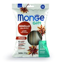 Зубные палочки Monge Gift Dog Puppy and Junior Mini ягненок с анисом, 120 г