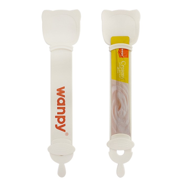 Ложка для рідких ласощів Wanpy Plastic Spoon, пластик, Білий