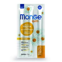 Мясная палочка Monge Gift Cat Kitten форель с ромашкой 15 г (3х5 г)